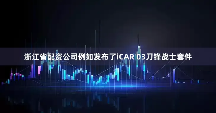 浙江省配资公司例如发布了iCAR 03刀锋战士套件
